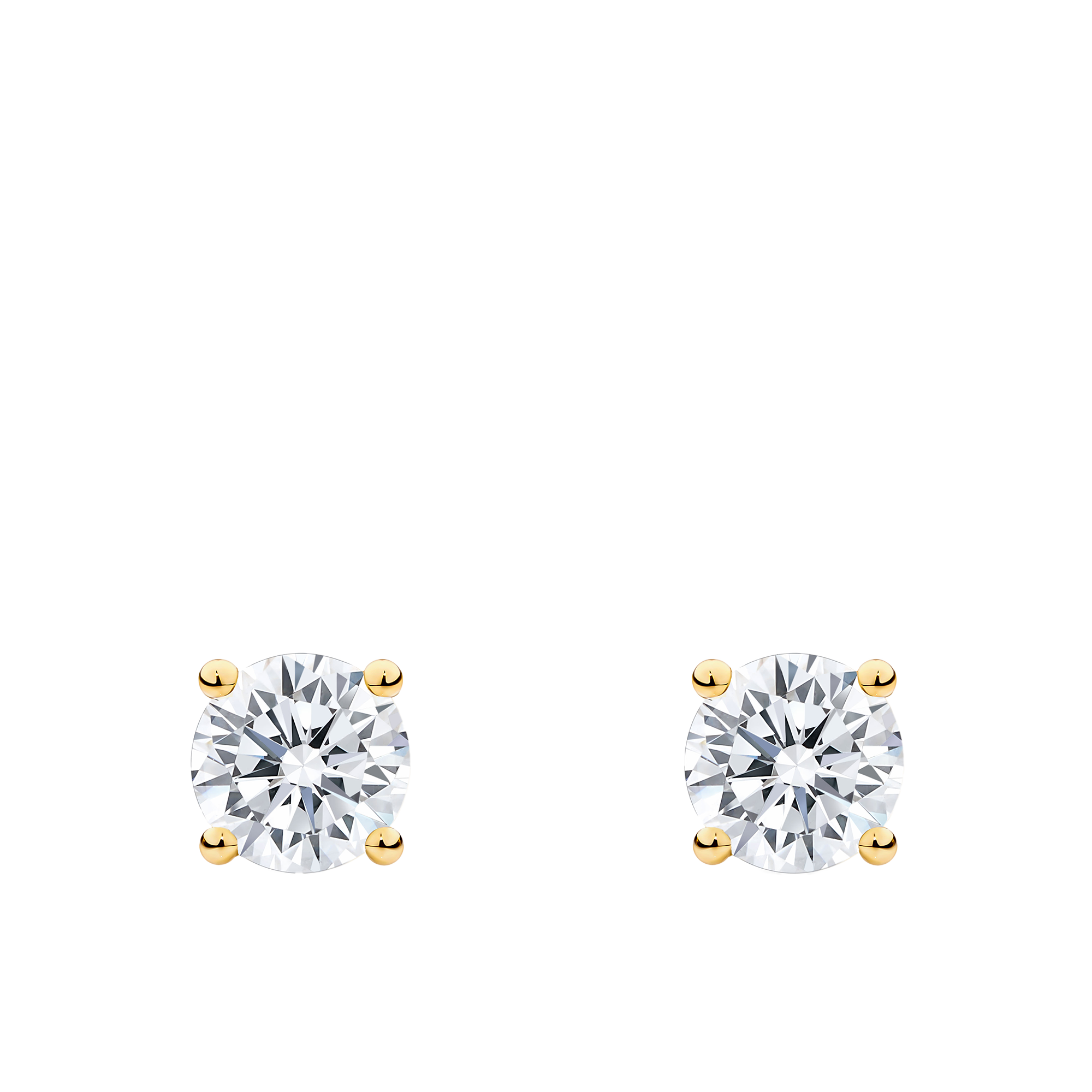 1.50 Carat Diamond Earrings in 18ct Yellow Gold