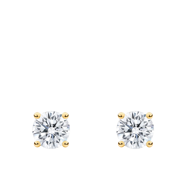 1.50 Carat Diamond Earrings in 18ct Yellow Gold