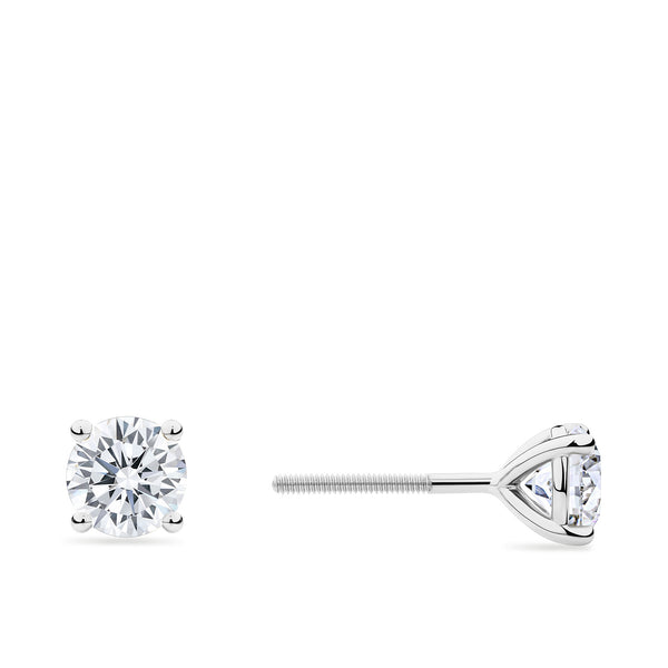 1.50 Carat Diamond Earrings in 18ct White Gold