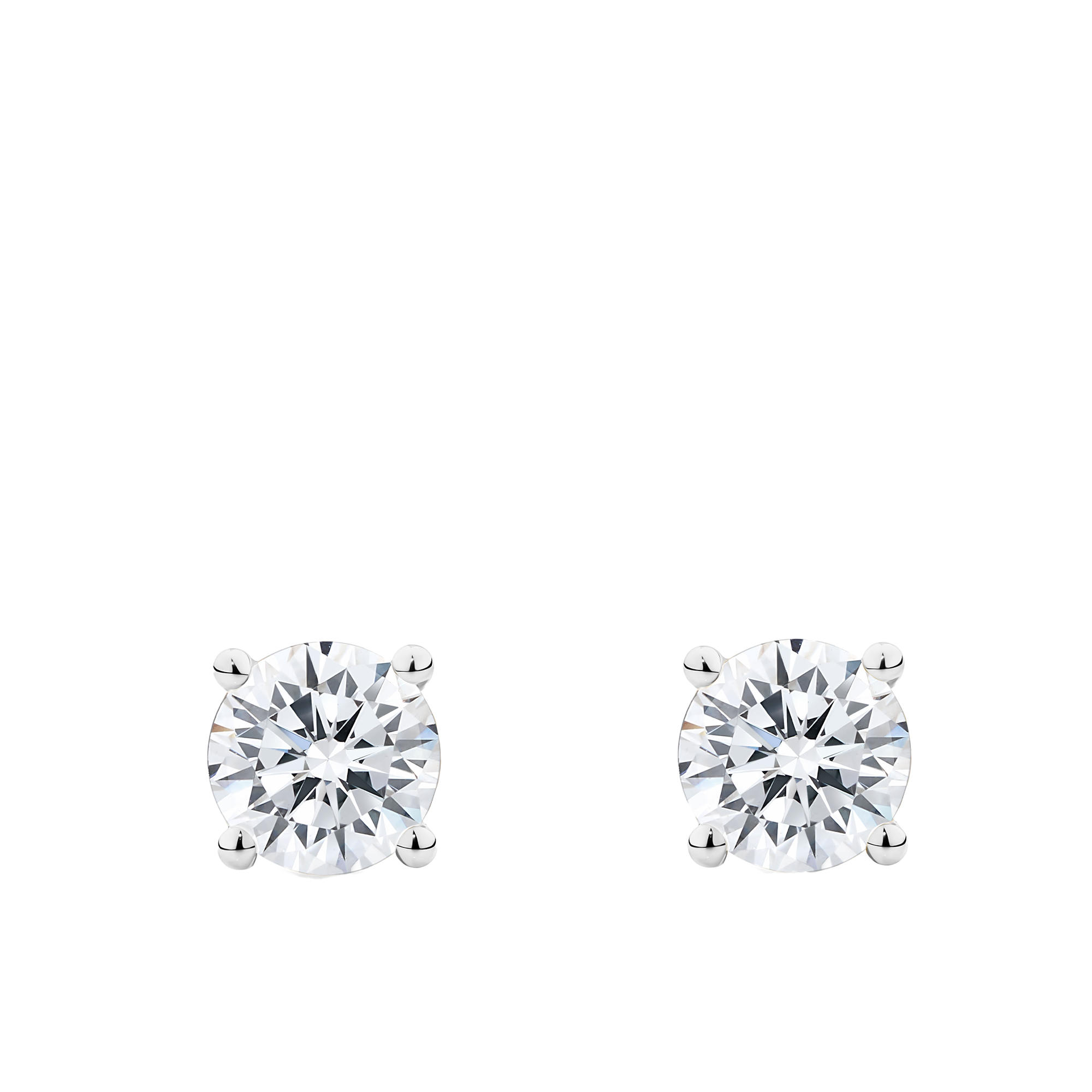 2.00 Carat Diamond Earrings in 18ct White Gold