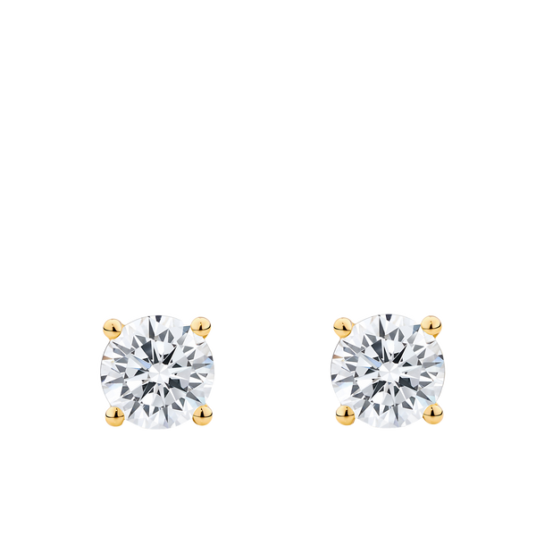 2.00 Carat Diamond Earrings in 18ct Yellow Gold