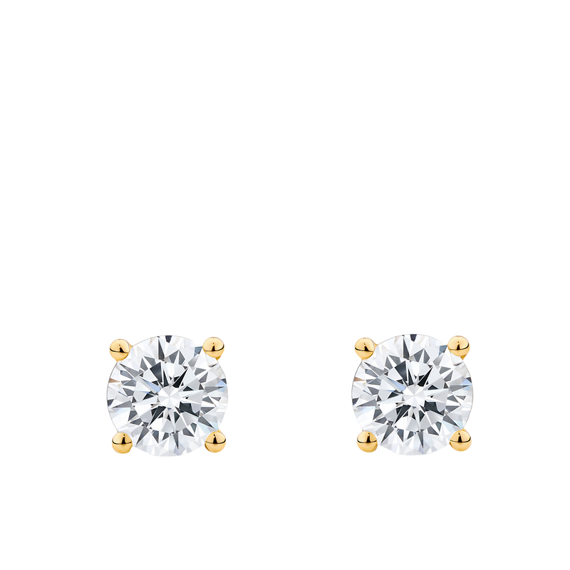 2.00 Carat Diamond Earrings in 18ct Yellow Gold