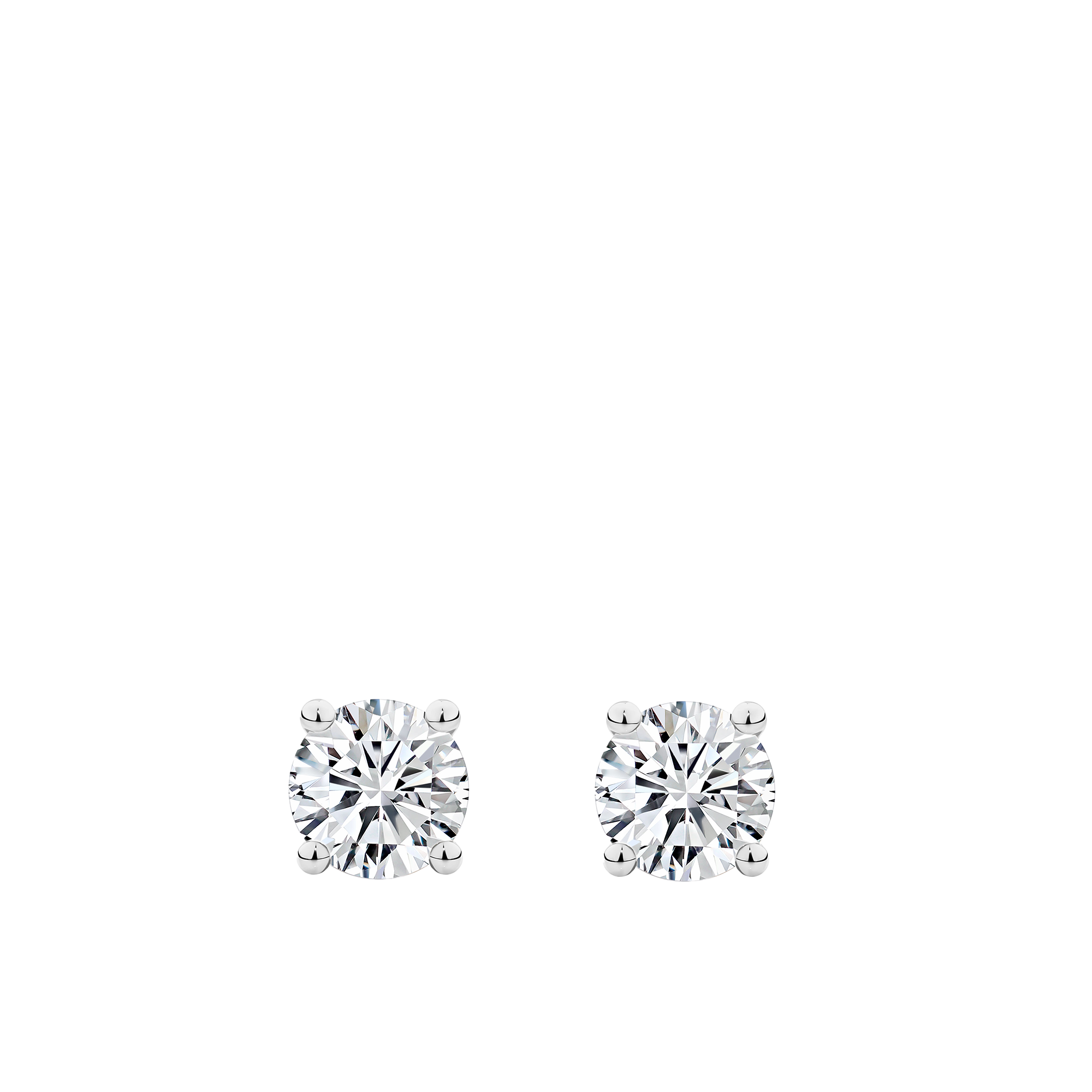 0.50 Carat Diamond Earrings in 18ct White Gold