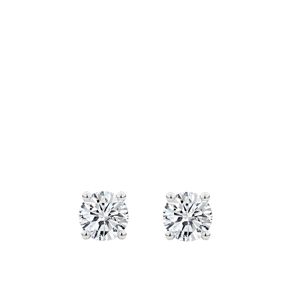 0.50 Carat Diamond Earrings in 18ct White Gold