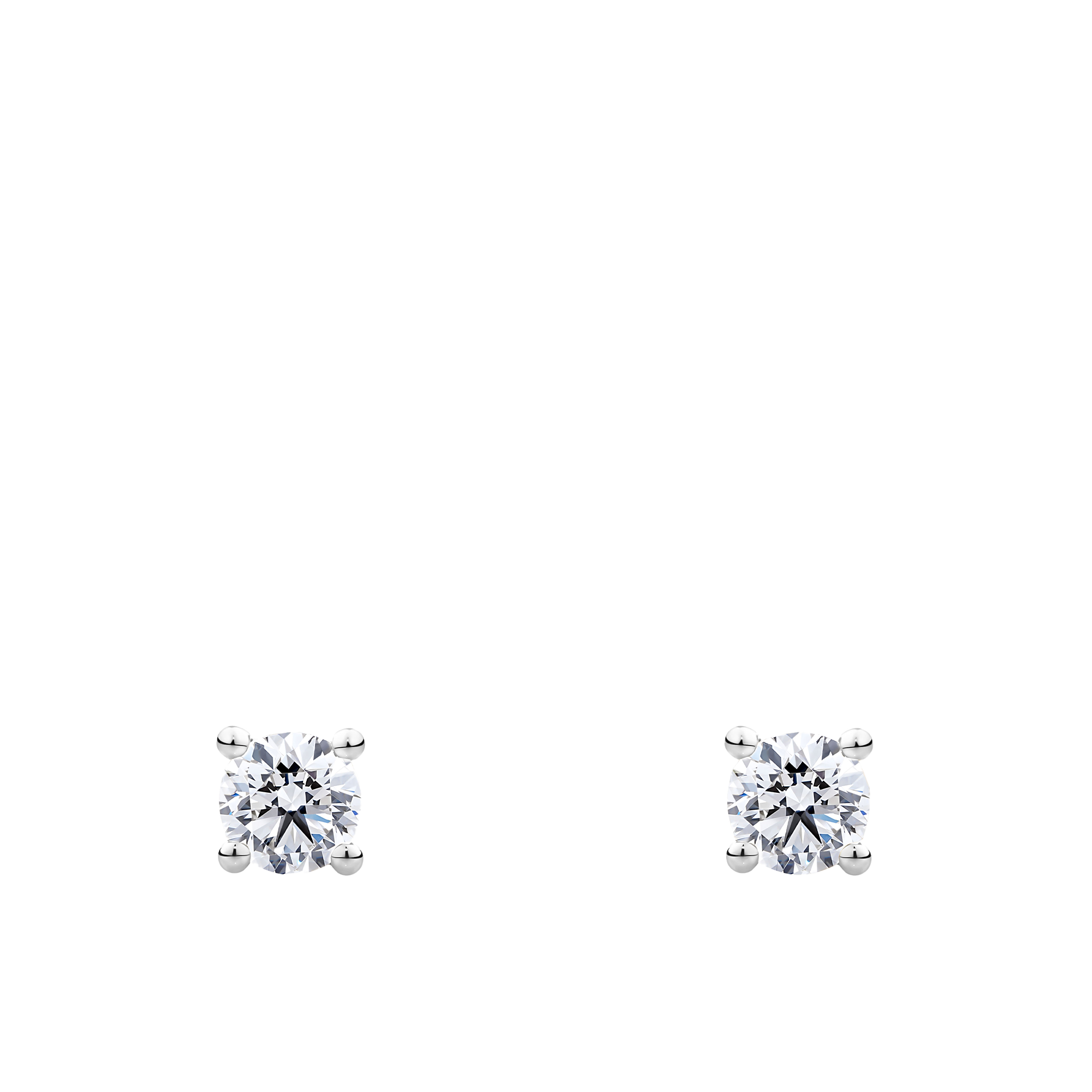 0.25 Carat Diamond Earrings in 18ct White Gold