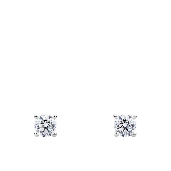 0.25 Carat Diamond Earrings in 18ct White Gold