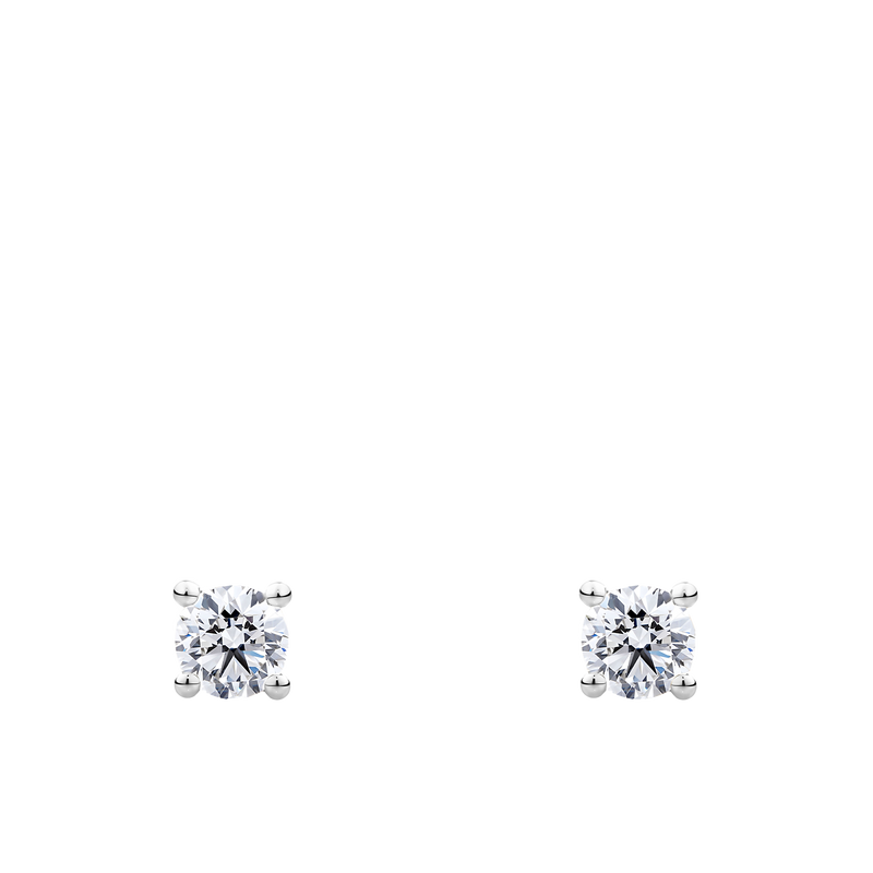 0.25 Carat Diamond Earrings in 18ct White Gold