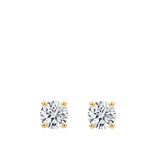 0.50 Carat Diamond Earrings in 18ct Yellow Gold