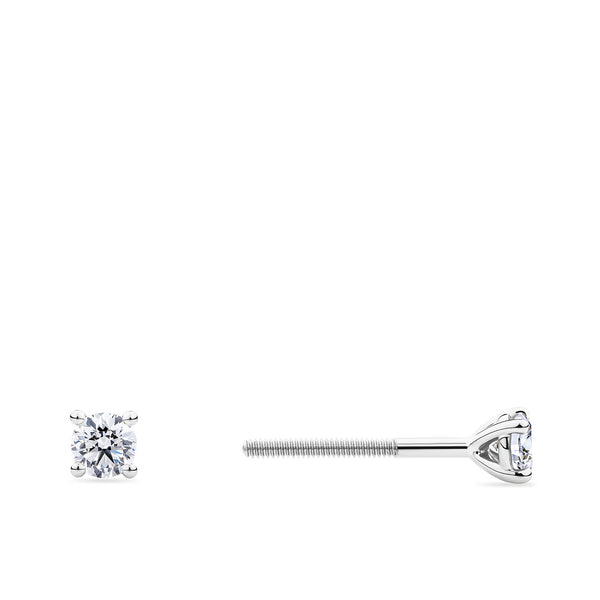 0.25 Carat Diamond Earrings in 18ct White Gold