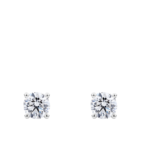 0.75 Carat Diamond Earrings in 18ct White Gold