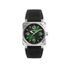 Bell & Ross BR-03 Steel Green Automatic 41mm Watch BR03A-GN-ST/SCA