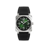 Bell & Ross BR-03 Steel Green Automatic 41mm Watch BR03A-GN-ST/SCA