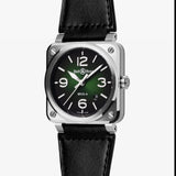 Bell & Ross BR-03 Steel Green Automatic 41mm Watch BR03A-GN-ST/SCA