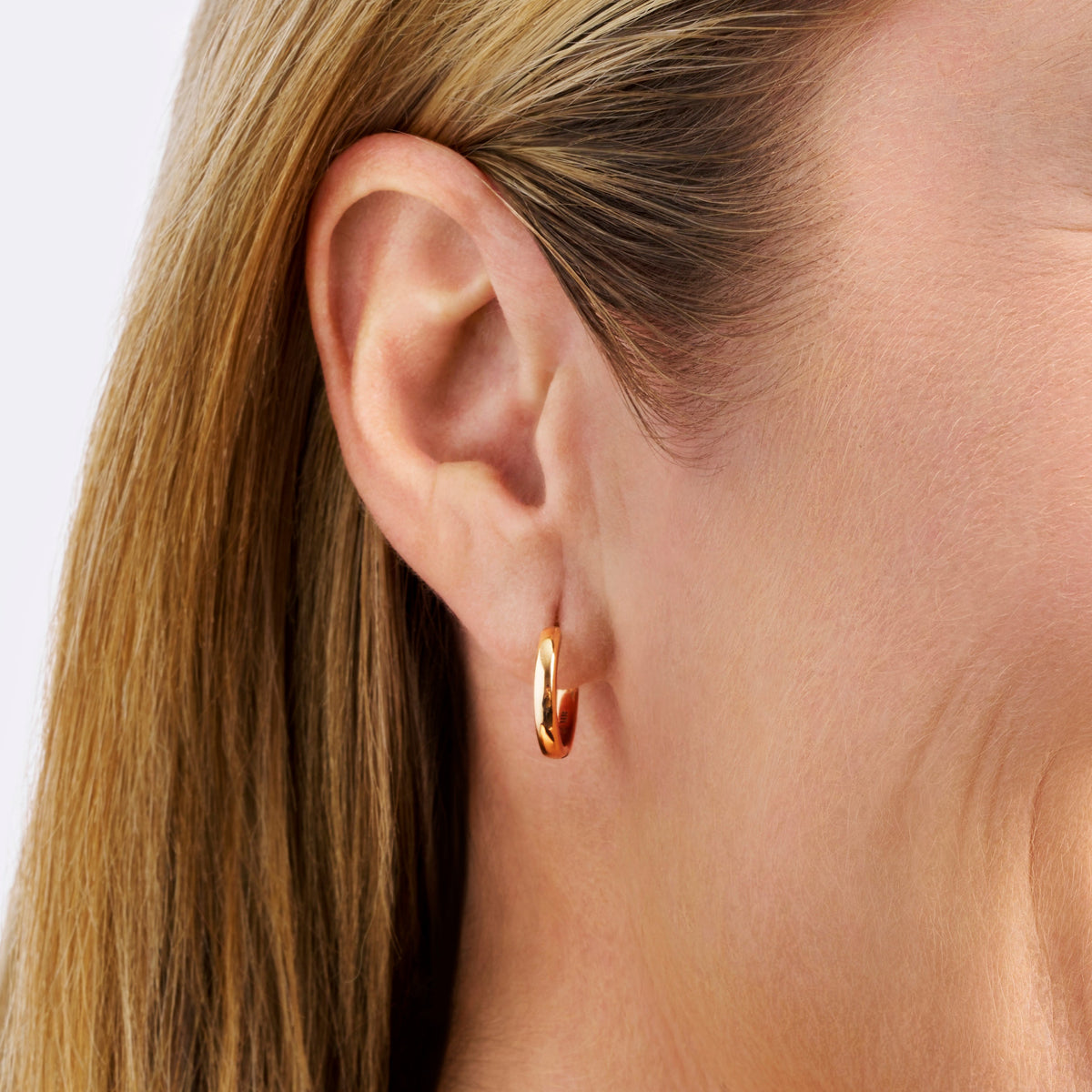 Quintessential 18ct Rose Gold Hoop Earrings