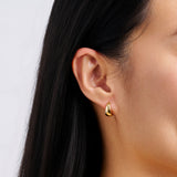 Petite Graduated Huggie Earrings in 18ct Yellow Gold