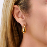 Statement Graduated Hoop Earrings in 18ct Yellow Gold