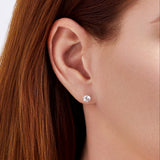 1.50 Carat TW Round Brilliant Cut Diamond Stud Earrings in 18ct White Gold