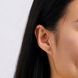 Green Tourmaline Stud Earrings in 18ct Yellow Gold