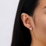 Diamond and Akoya Pearl Stud Earrings in 18ct White Gold