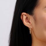 0.50 Carat Diamond Drop Earrings in 18ct Yellow Gold