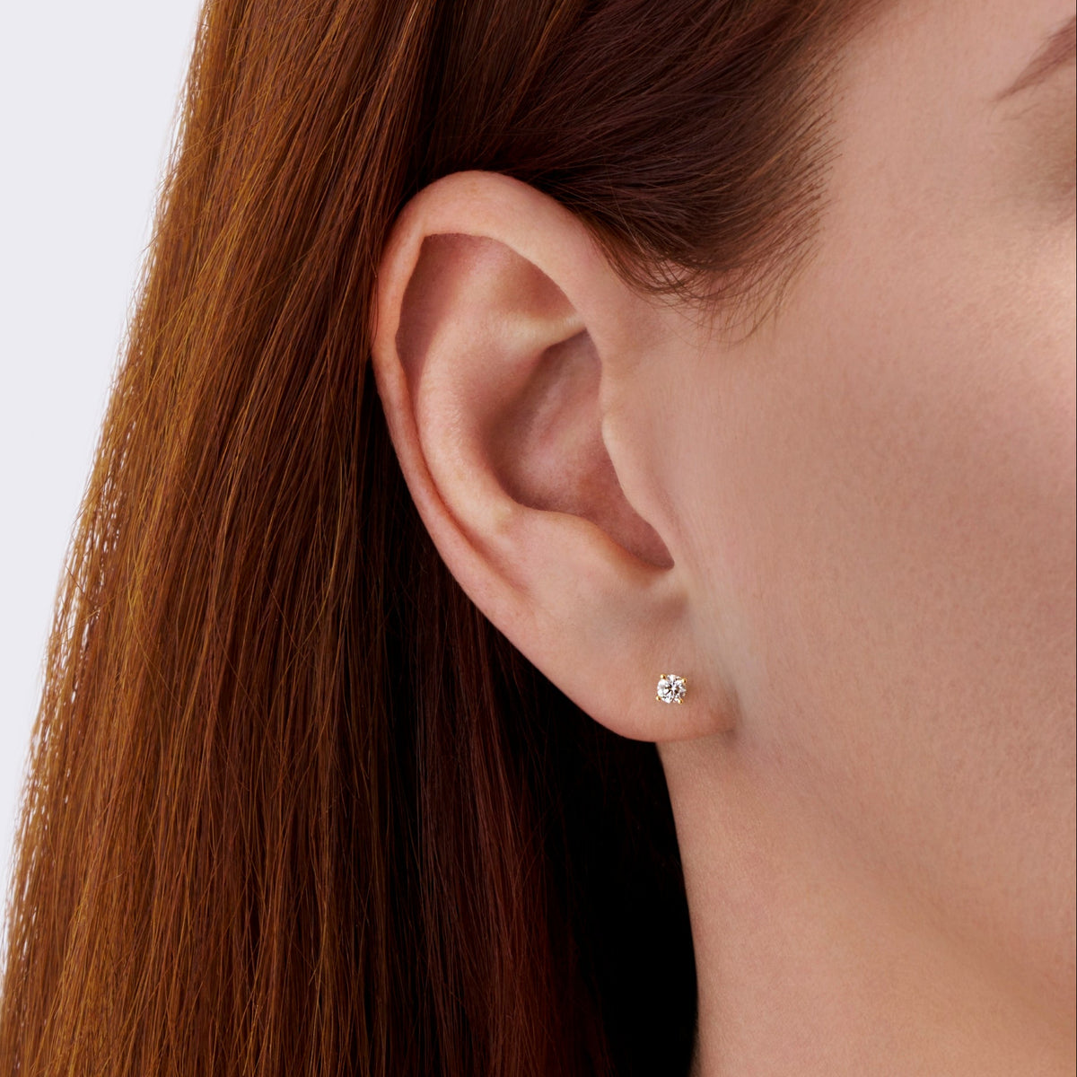 0.25 Carat Diamond Earrings in 18ct Yellow Gold