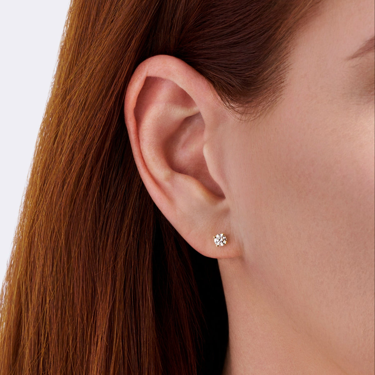 0.50 Carat Diamond Earrings in 18ct Yellow Gold