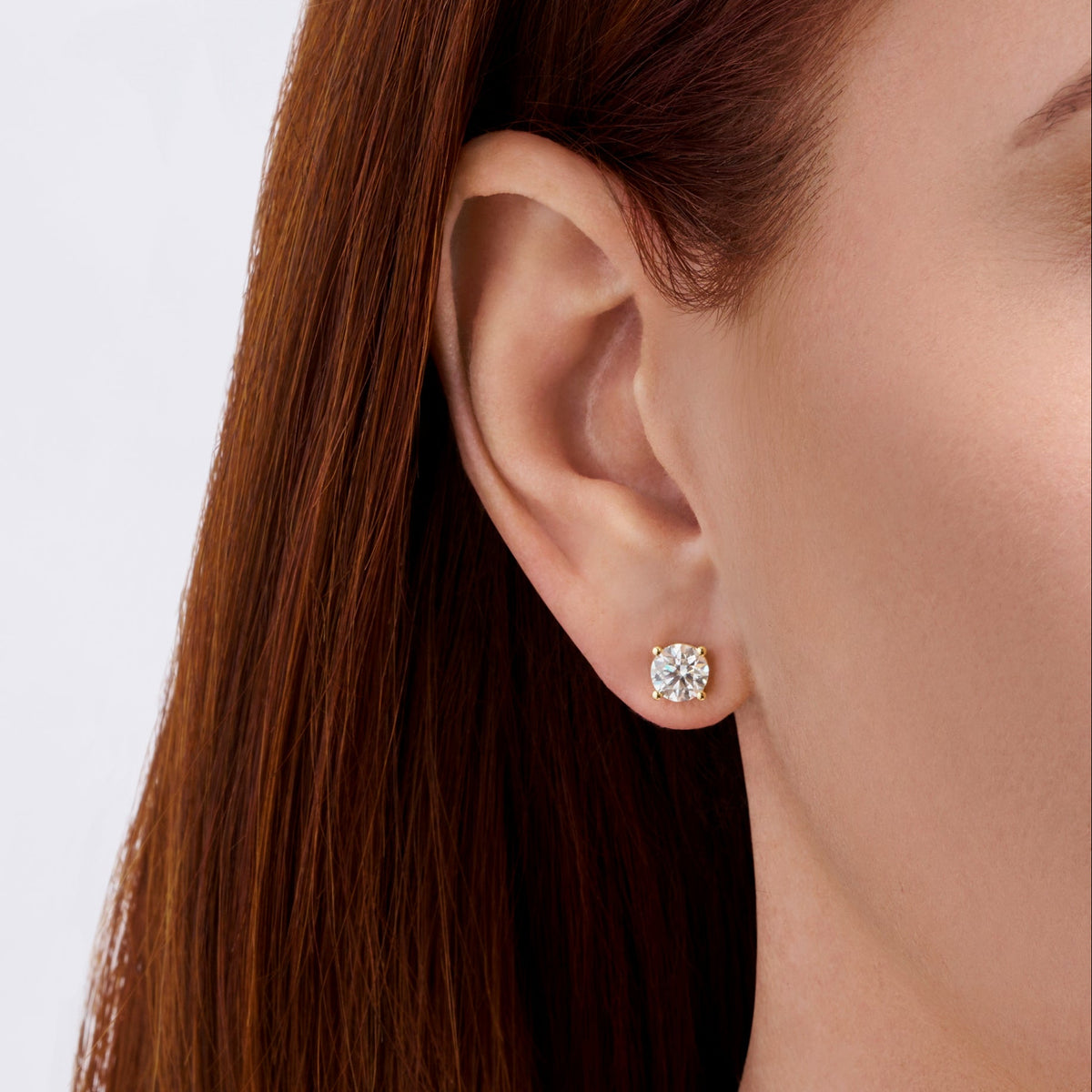 2.00 Carat Diamond Earrings in 18ct Yellow Gold
