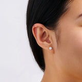 Halo Diamond Earrings in 18ct White Gold