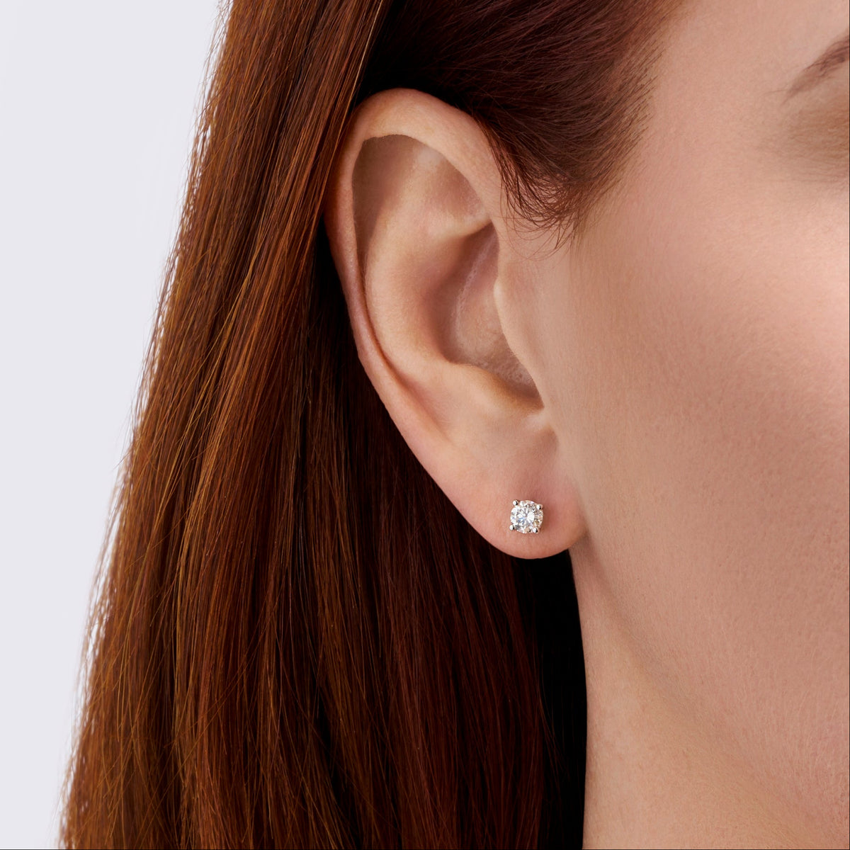0.75 Carat Diamond Earrings in 18ct White Gold