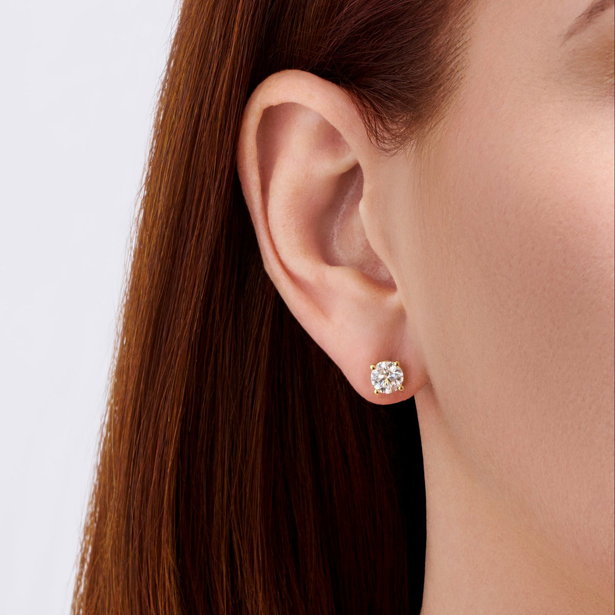 2.00 Carat Diamond Earrings in 18ct Yellow Gold