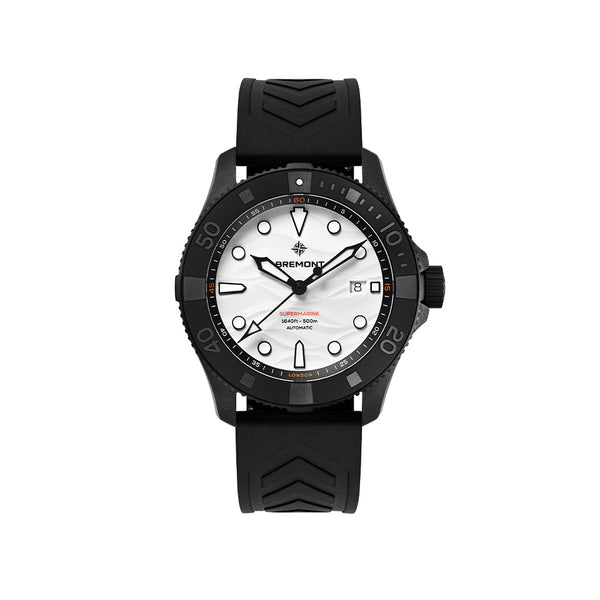 Bremont Supermarine Automatic Men's 43mm Watch SM43-DT-BKCER-WH-R-S