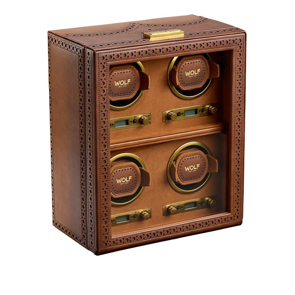 WOLF Brogue 4 Piece Watch Winder