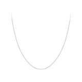 Round Cable 45cm Chain in 18ct White Gold