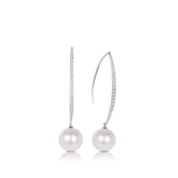South Sea Pearl Earrings in 18ct White Gold