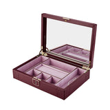WOLF X LIBERTY Ianthe Medium Jewellery Box Burgundy