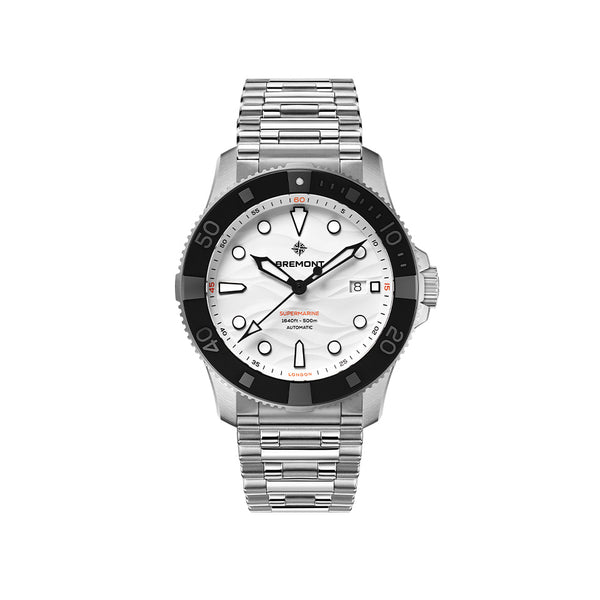 Bremont Supermarine Automatic Men's 43mm Watch SM43-DT-SS-WH-B