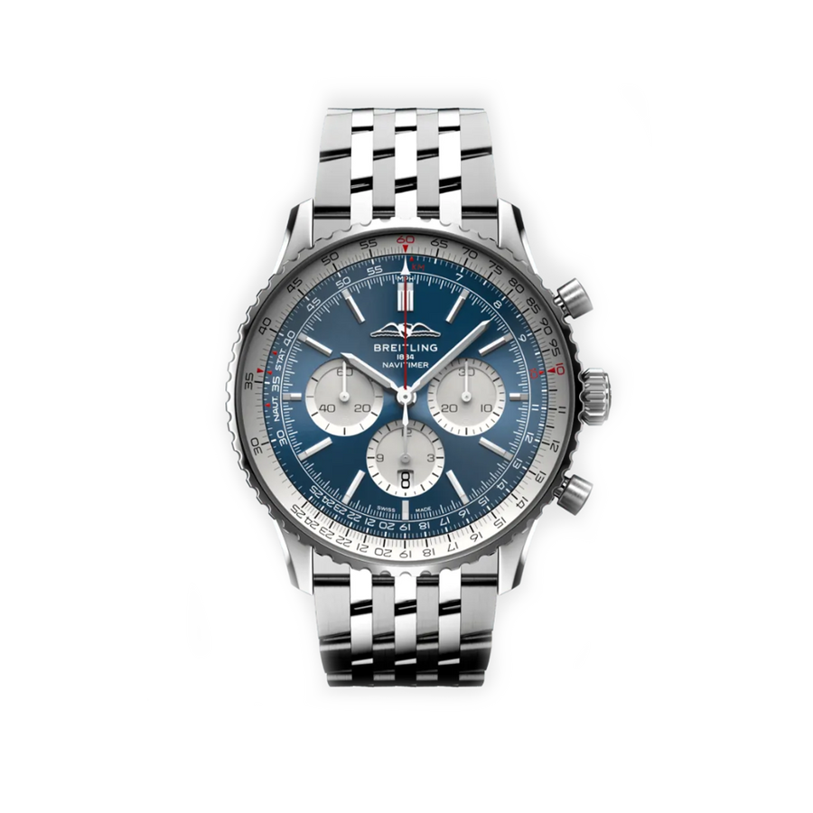 Breitling Navitimer B01 Chronograph Blue Stainless Steel 46.00mm Hardy Brothers Jewellers