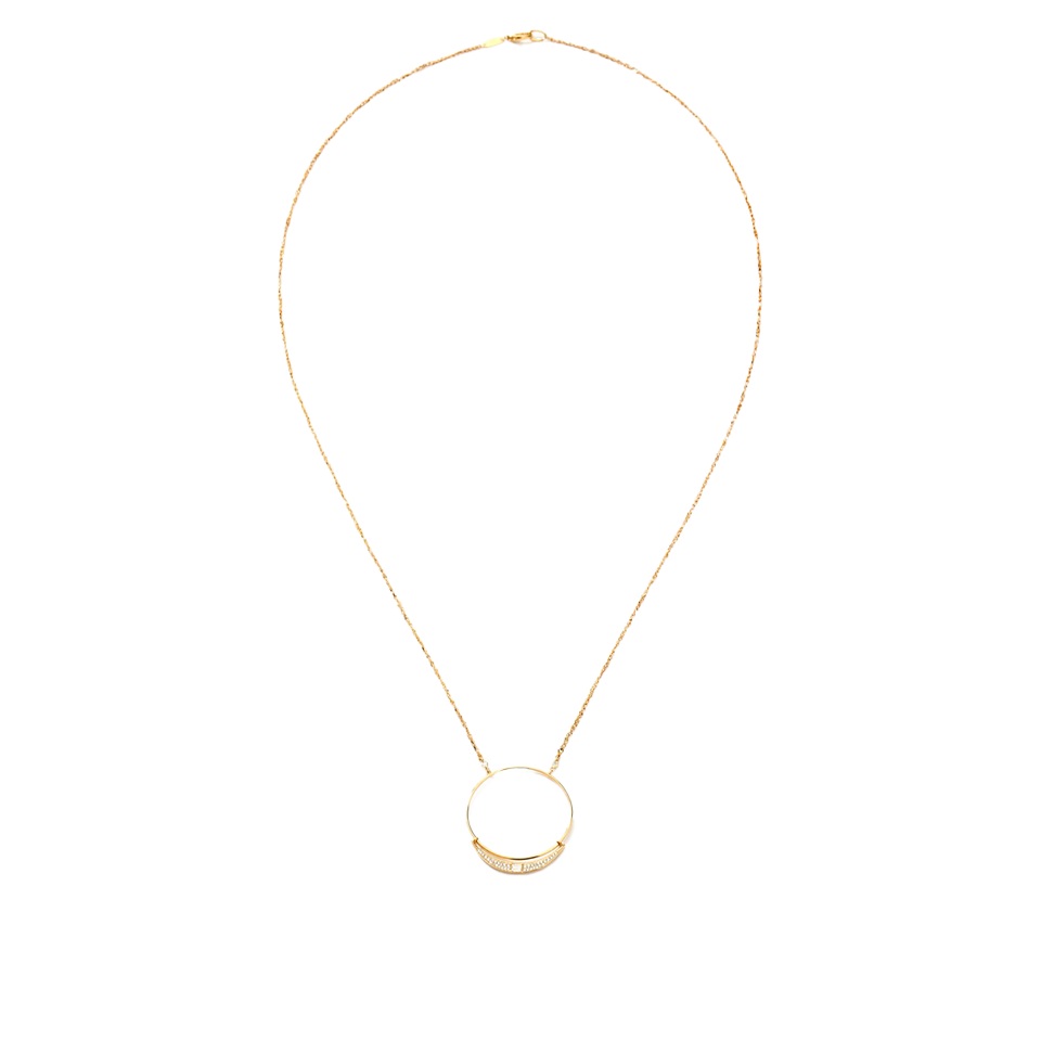 Crescent Pendant in 18ct Yellow Gold