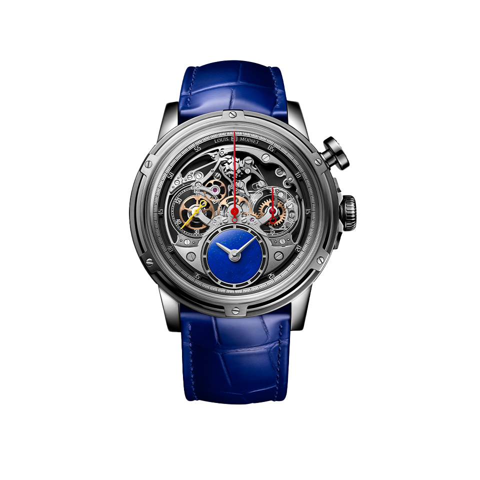 Louis Moinet Memoris Neo Lapis Lazuli Skeleton 47.00mm