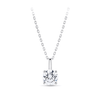 0.75 Carat Diamond Solitaire Pendant in 18ct White Gold