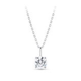 0.75 Carat Diamond Solitaire Pendant in 18ct White Gold