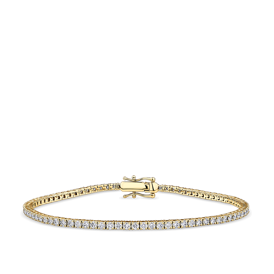 2.00 Carat Diamond Tennis Bracelet in 18ct Yellow Gold
