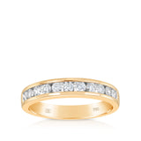 Quintessential 0.55 Carat Diamond Channel Set Ring in 18ct Yellow Gold