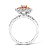 VAULT® Argyle Pink Diamond Ring in 18ct White and Rose Gold