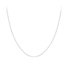 Round Cable Chain in 18ct White Gold