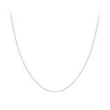 Round Cable Chain in 18ct White Gold