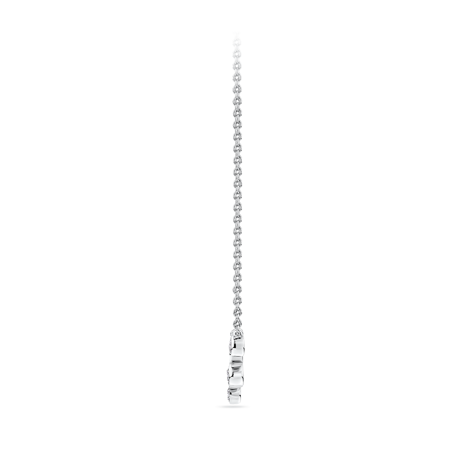0.45 Carat Diamond Scattered Bezel Set Necklace in Platinum