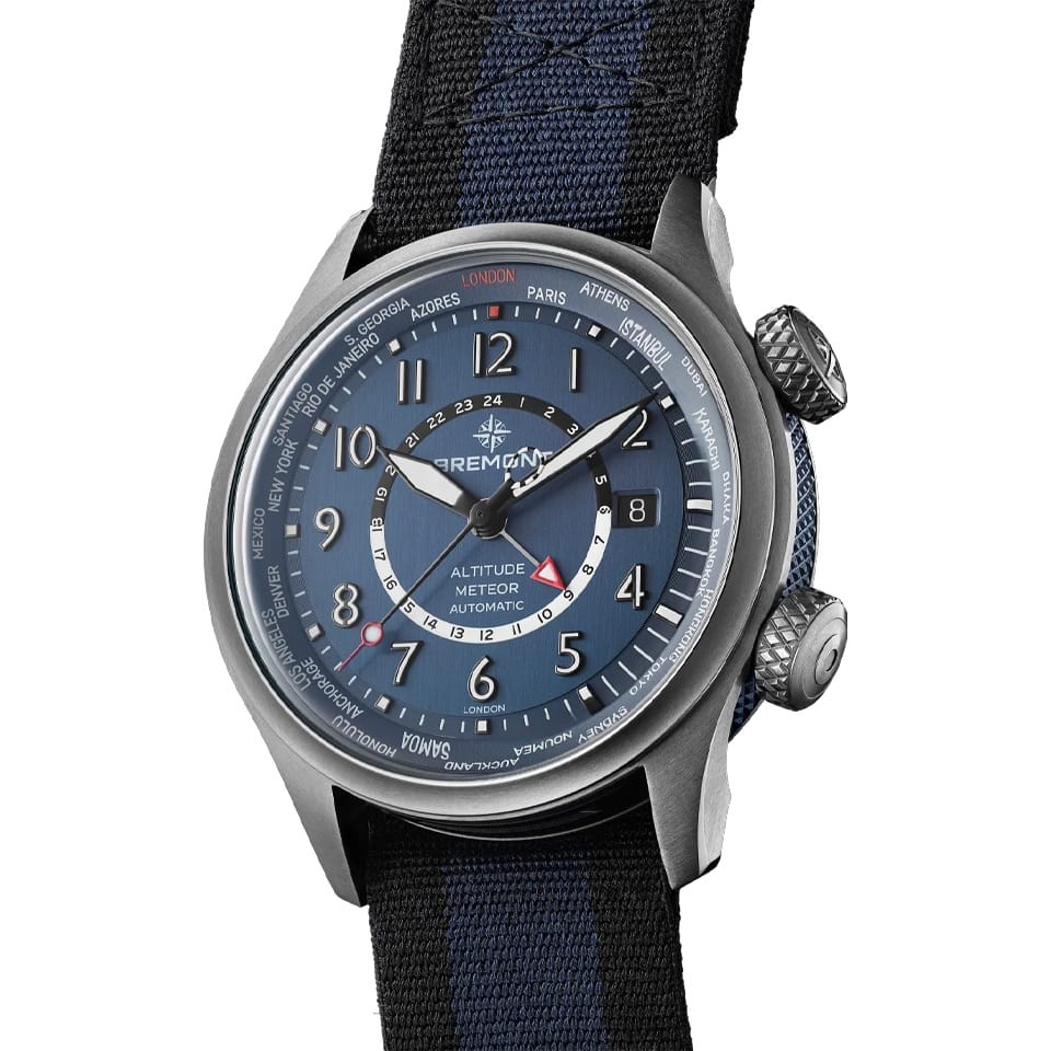 Bremont Altitude MB Meteor Automatic GMT Watch ALT42-MT-W-TI-BL-N-S