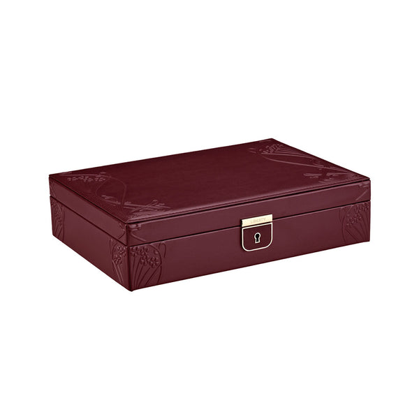 WOLF X LIBERTY Ianthe Medium Jewellery Box Burgundy