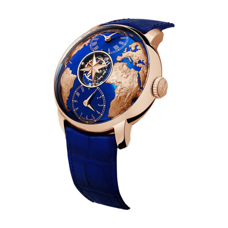 JACOB & CO. THE WORLD IS YOURS DUAL TIME ZONE TOURBILLON 43MM